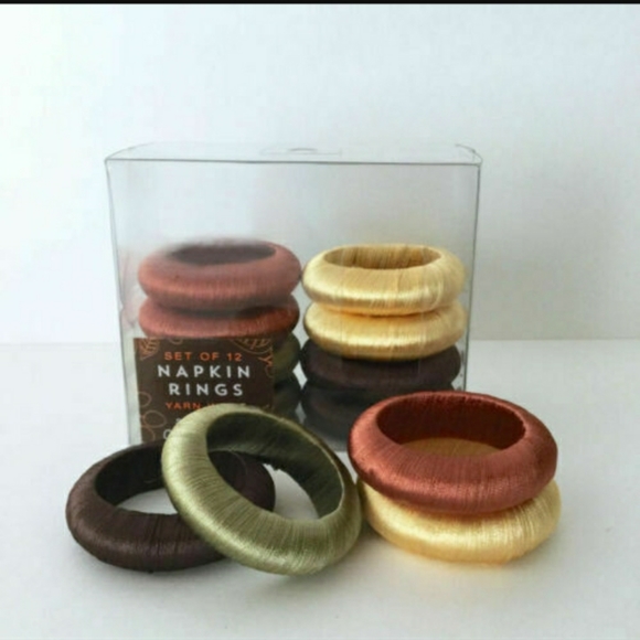 🍂 Napkin Rings - Set of 12 - Picture 2 of 4